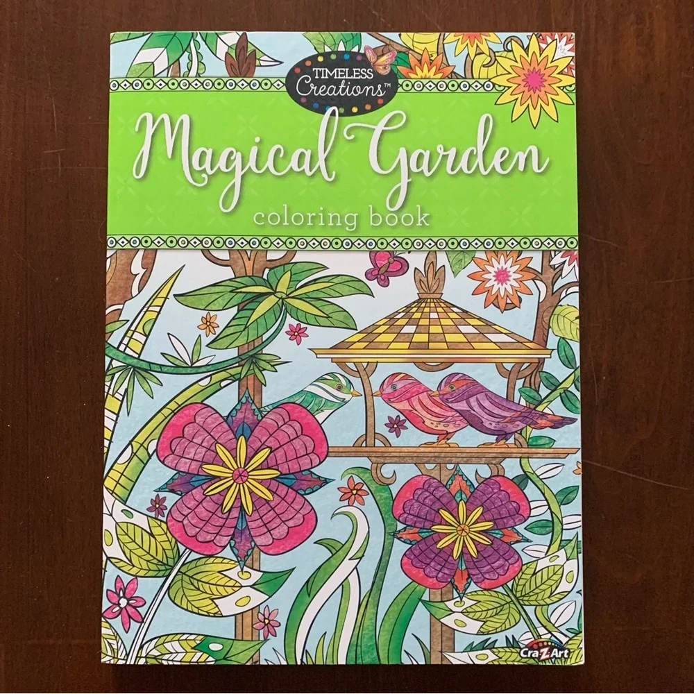 Timeless Creations Magical Garden Coloring Book NEW 64 pages
